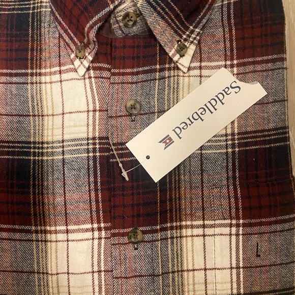 Saddlebred Mens Dress Classic Fit Shirt (L) - Picture 3 of 4